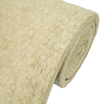 Premium Acoustic & Thermal Wire Mesh Rock Wool Blanket for HVAC and Mechanical Systems