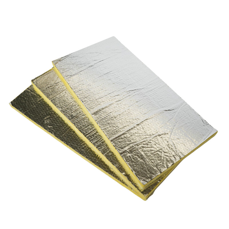 glass Insulation yellow Color Sound Absorption Fiberglass Insulation Board Glass Wool Panel Unfaced Fire-Resistent